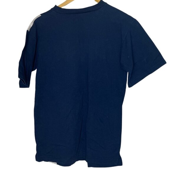 Vintage Notre Dame Fighting Irish Tee Shirt Size M Blue Gray Retro Colorblock - Picture 7 of 7